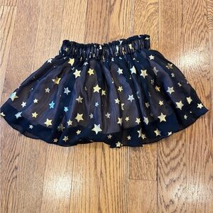 KATE SPADE toddler girls, black black with gold stars, 18M Good Condition